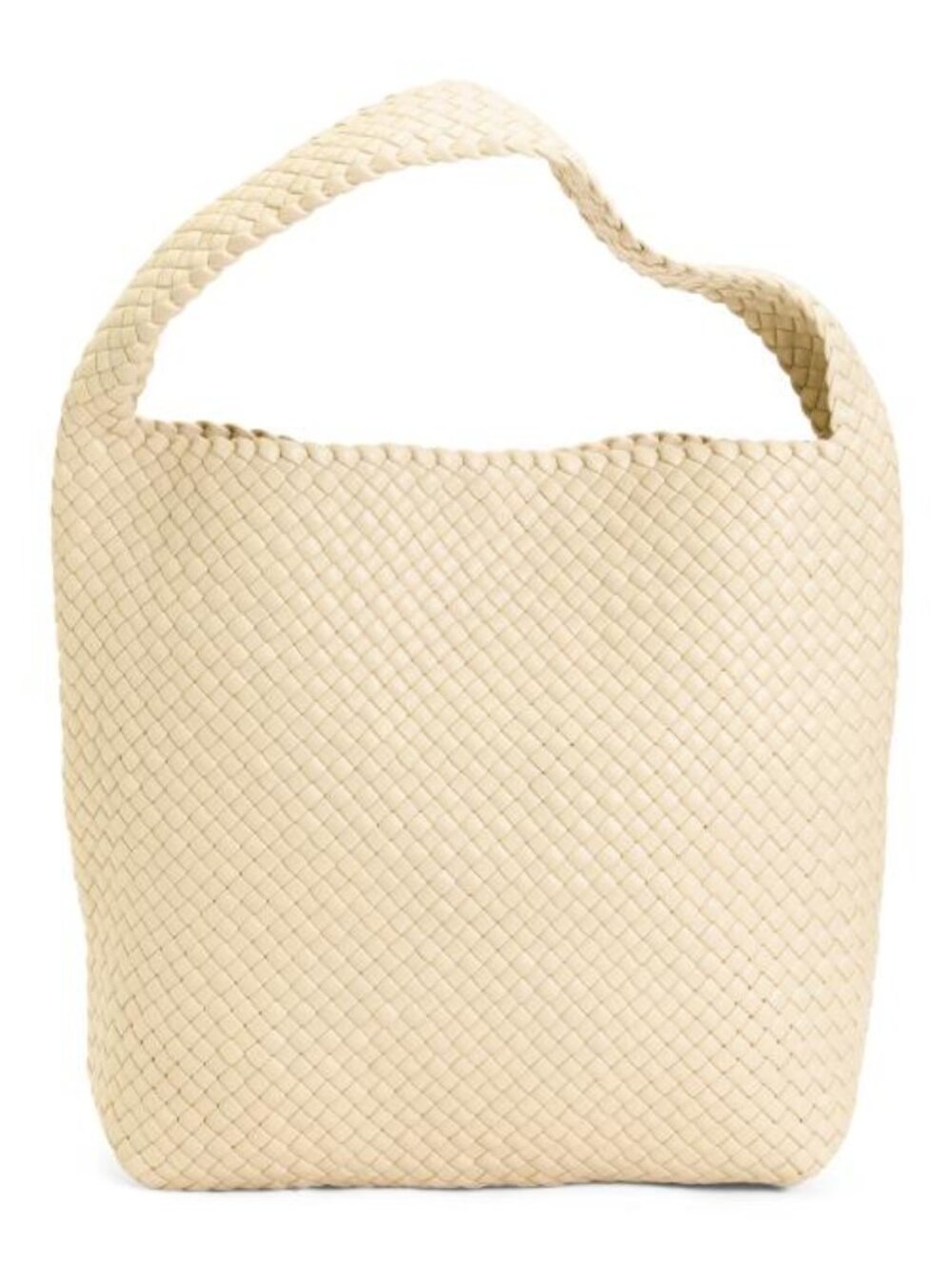 FALOR Made In Italy Leather Woven Large Bucket